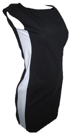 Vestido Preto e Branco